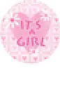 Its A Girl Pink Heart