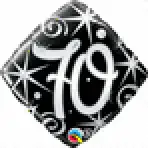 Elegant Swirl 70th Bday