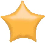 Metallic Gold Star