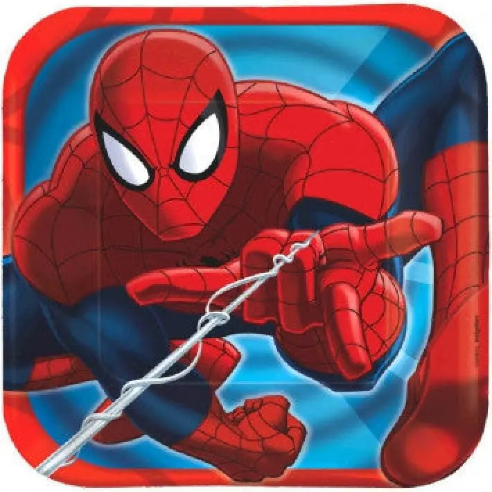 Spiderman 7in Sq Plt