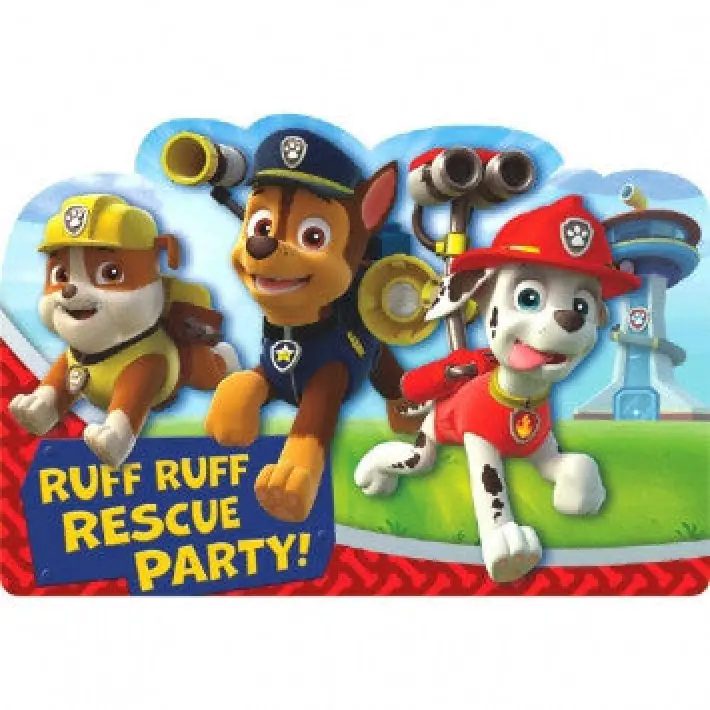 Paw Patrol Invite