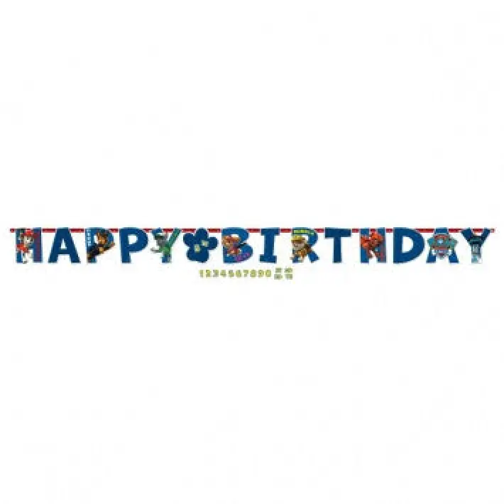 Paw Patrol Jumbo Letter Bnr