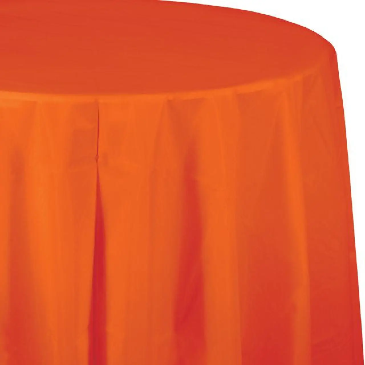 Sun Orange 82in Plstc Rnd TC