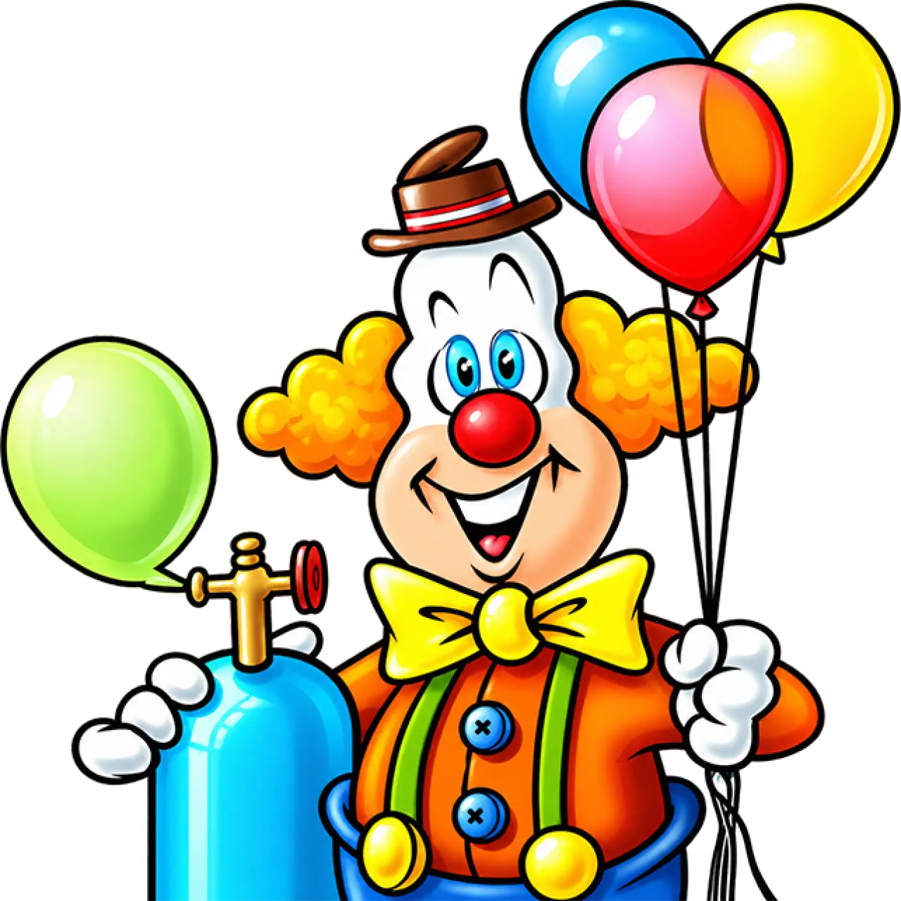 Party clown with balloons