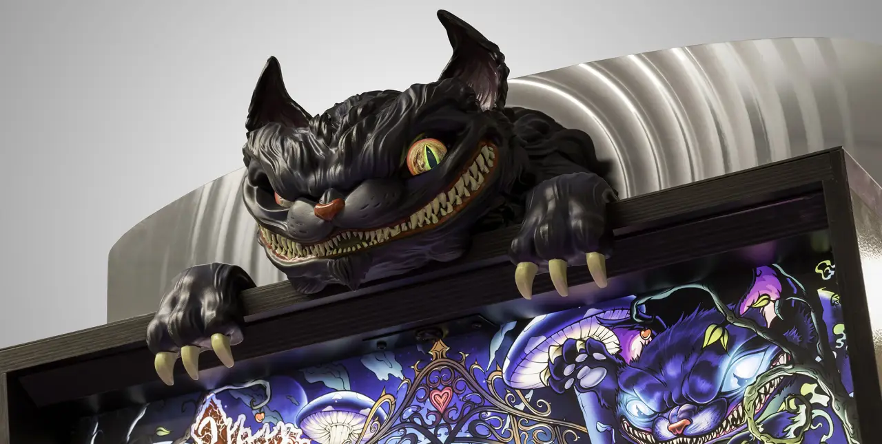 Alice's Adventures in Wonderland DPX official machine and playfield detail 3