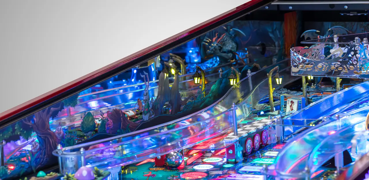 Alice's Adventures in Wonderland DPX official machine and playfield detail 5