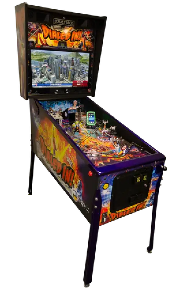 Dialed In pinball machine official cabinet view 1