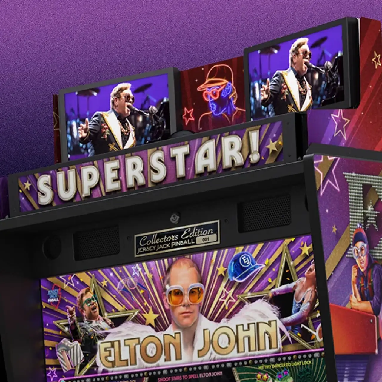 Elton John pinball machine official detail 8