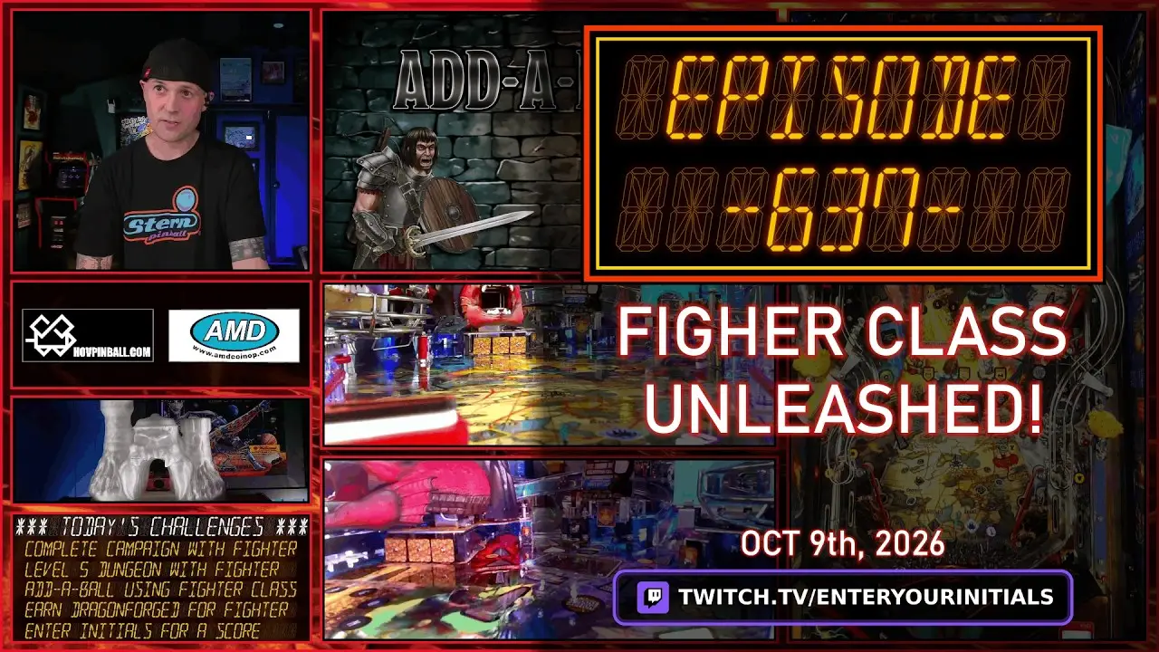 Episode 637 - Stern Pinball's Dungeons & Dragons - Fighter Class Unleashed! video thumbnail