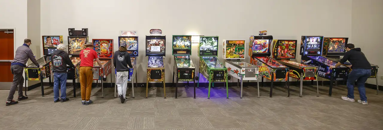 INDISC Tournament Series free-play pinball area