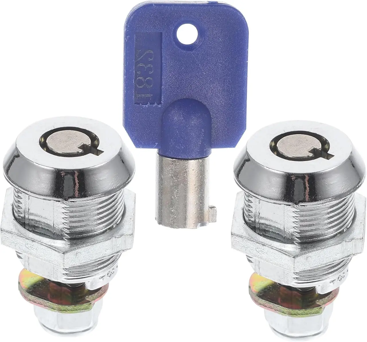 2Pcs Tubular for Arcade Machine Door Lockers Keyed Pinball Game Console Lock Use for Cabinets Toolboxes Durable and Secure Design