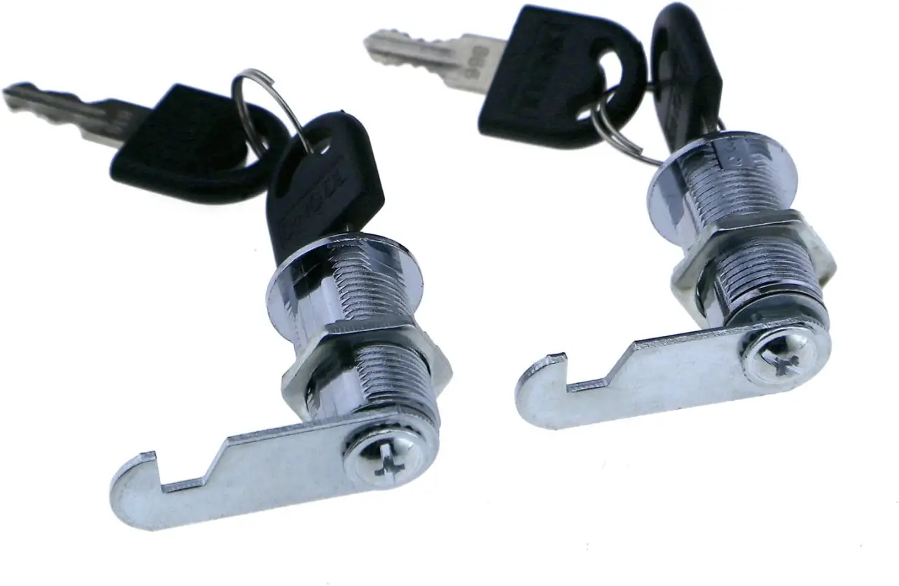 2x Cam Lock Pinball Arcade Machine Door Cabinet Toolbox Desk Drawer 20-30MM