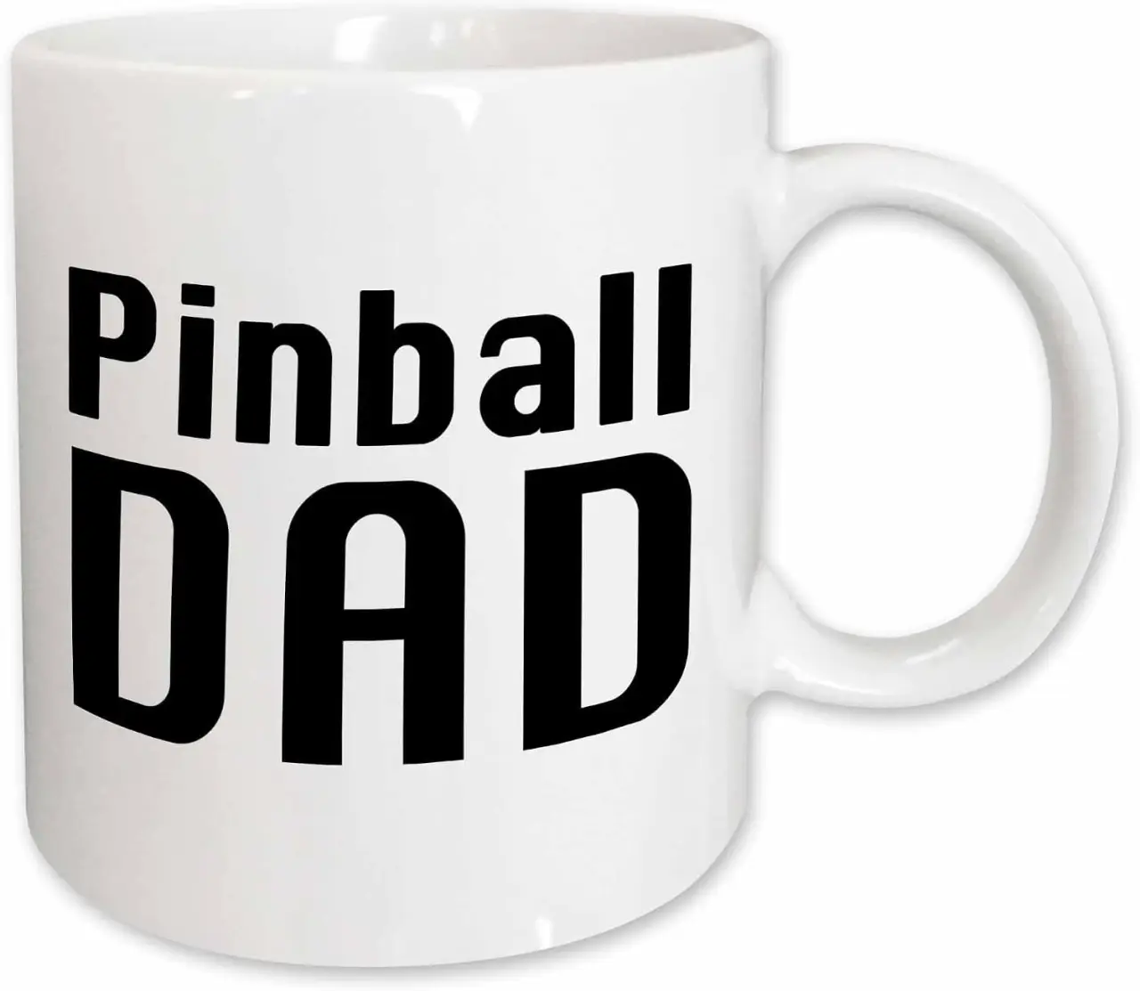 3dRose Pinball Dad Black 15oz Mug
