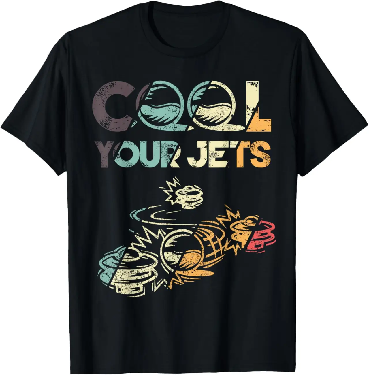 Classic Retro Flipper Design - Cool Your Jets - Gift T-Shirt