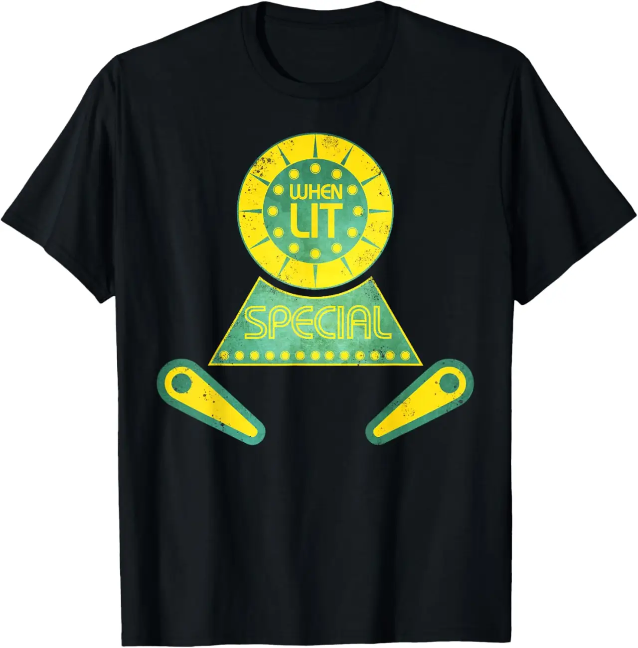 Classic Retro Pinball Gift - Special When Lit T-Shirt