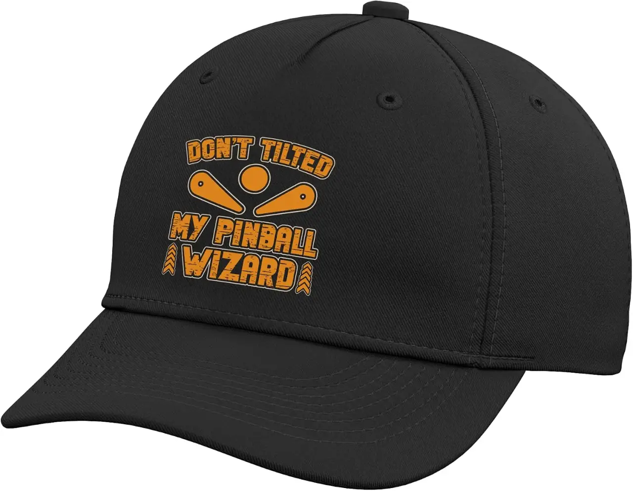 Don`t Tilted My Pinball Wizard Pinball Machine Arcade Game Adjustable Baseball Hat