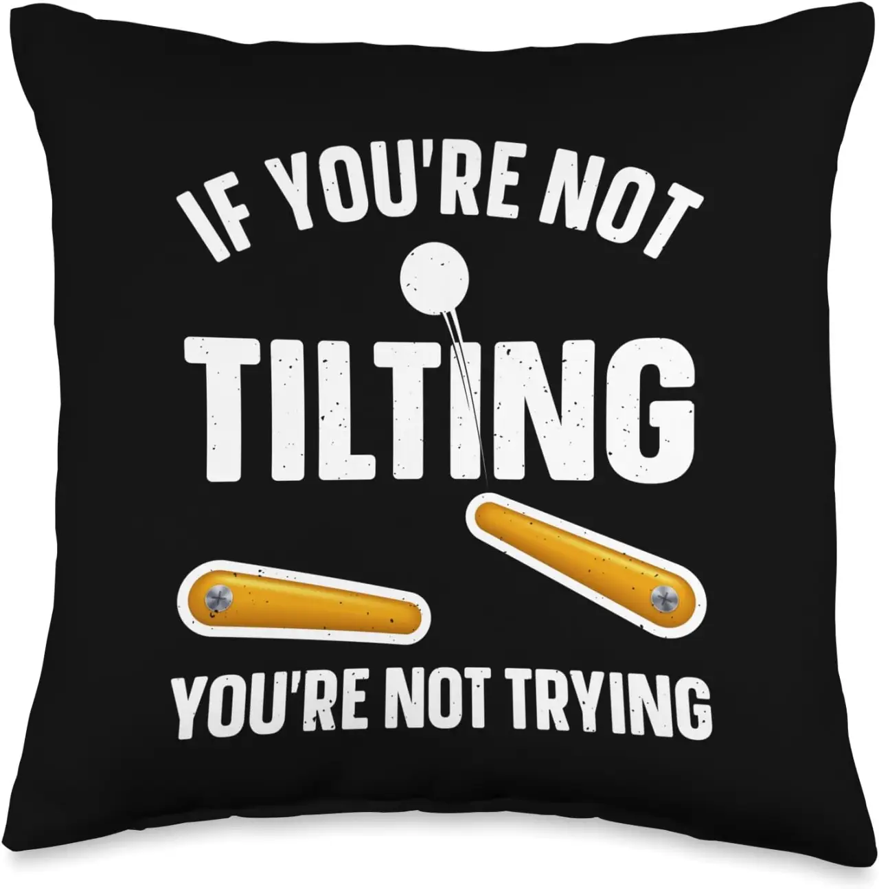 Funny Pinball Art for Men Women Kids Pinball Machine Lovers Throw Pillow