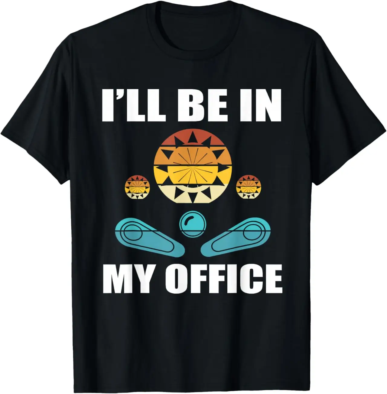 Funny Pinball Player Design Retro Gamer Pinnball T-Shirt