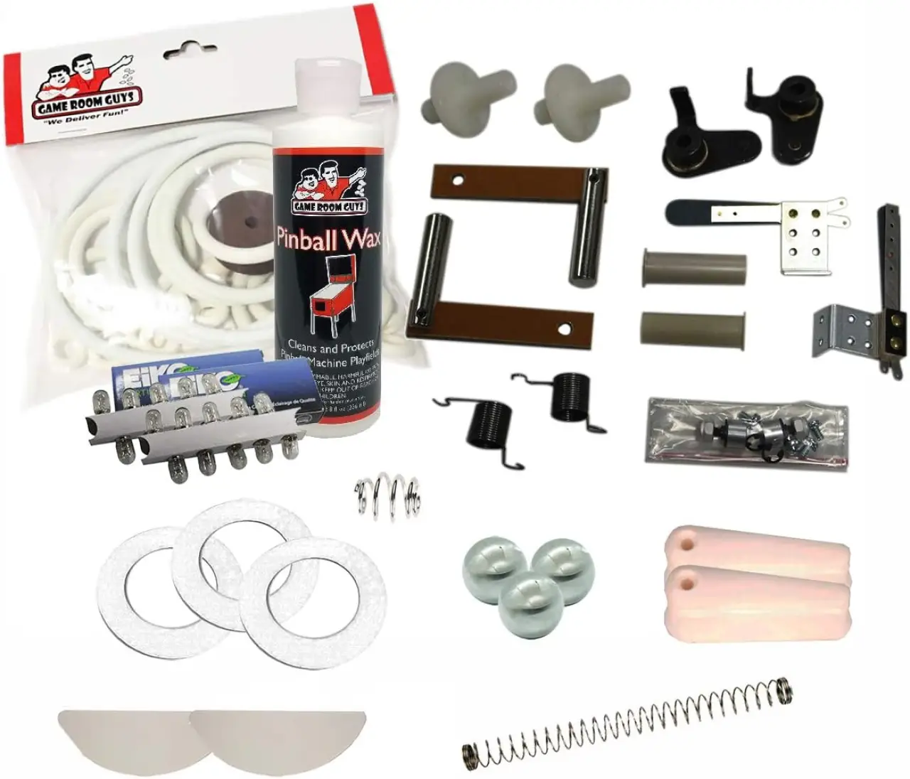 Game Room Guys 1965 Gottlieb Flipper Pool Pinball White Premium Maintenance Kit