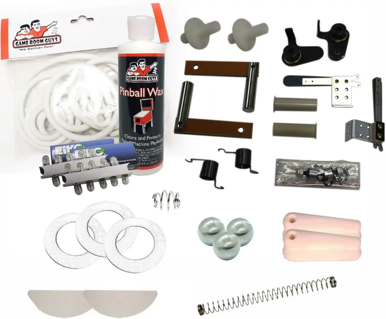 Game Room Guys 1967 Gottlieb Diamond Jack Pinball White Premium Maintenance Kit