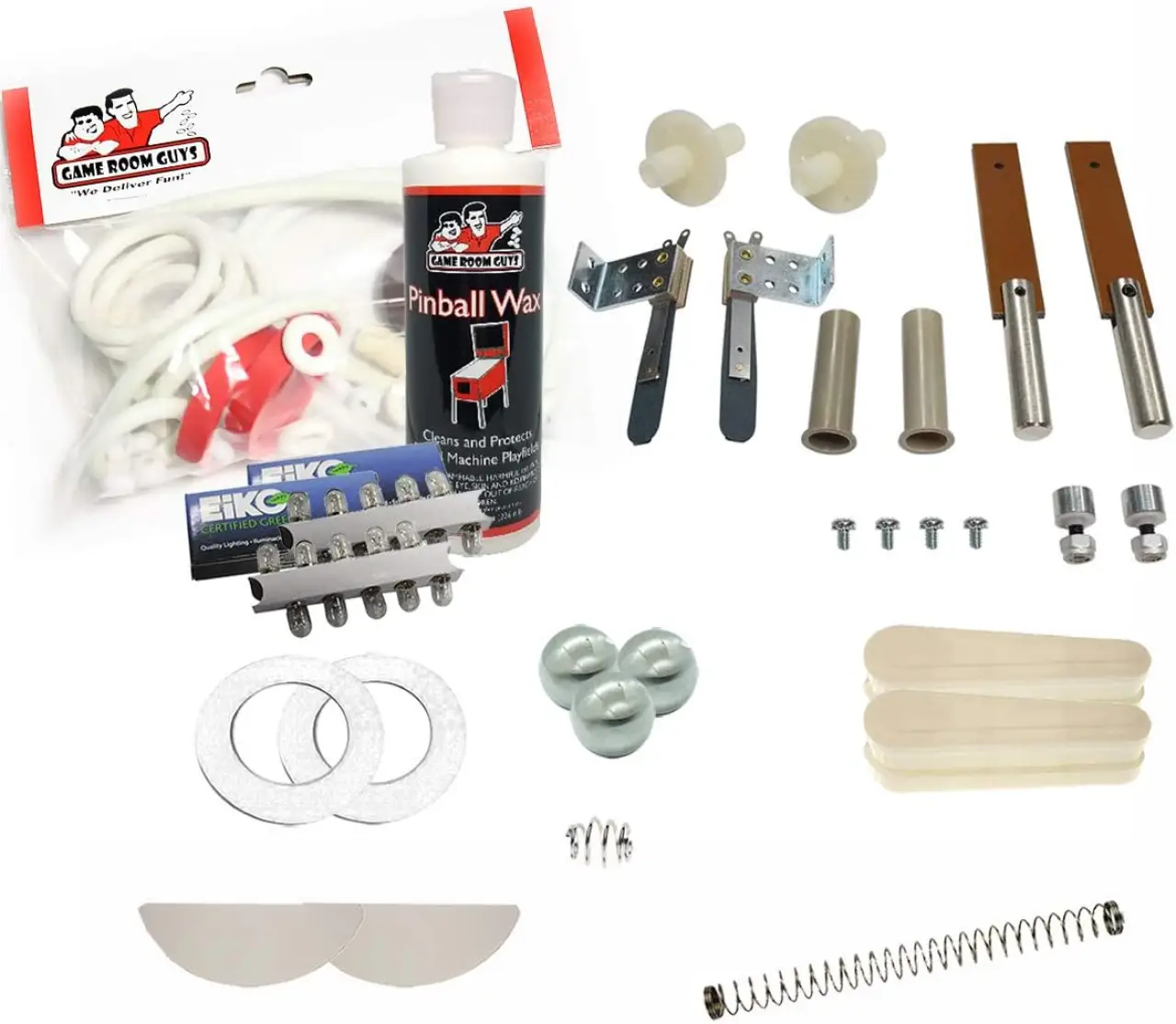 Game Room Guys 1975 Gottlieb Spin Out Pinball White Premium Maintenance Kit