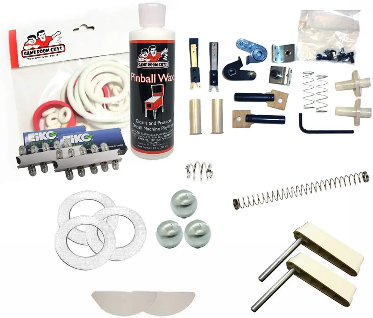 Game Room Guys 1977 Bally Eight Ball Pinball White Premium Maintenance Kit