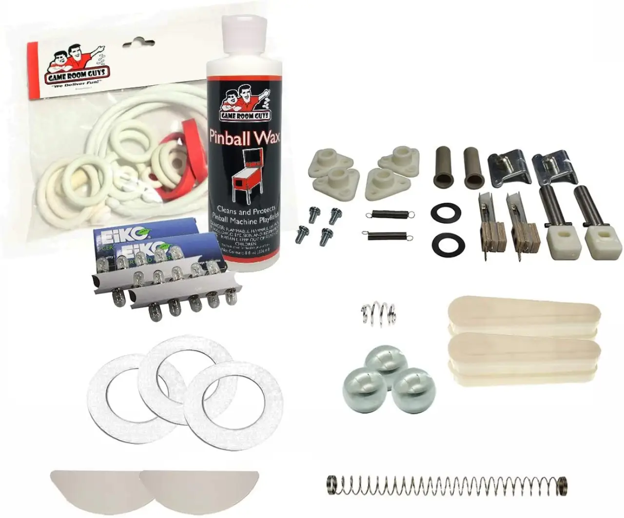 Game Room Guys 1978 Gottlieb Hit the Deck Pinball White Premium Maintenance Kit