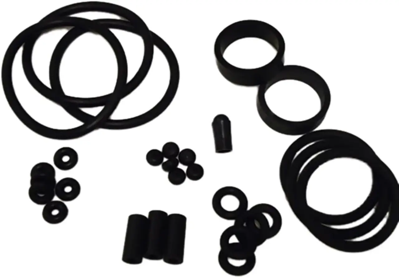 Game Room Guys Assorted Black Pinball Rubber Ring Kit 105 Pieces