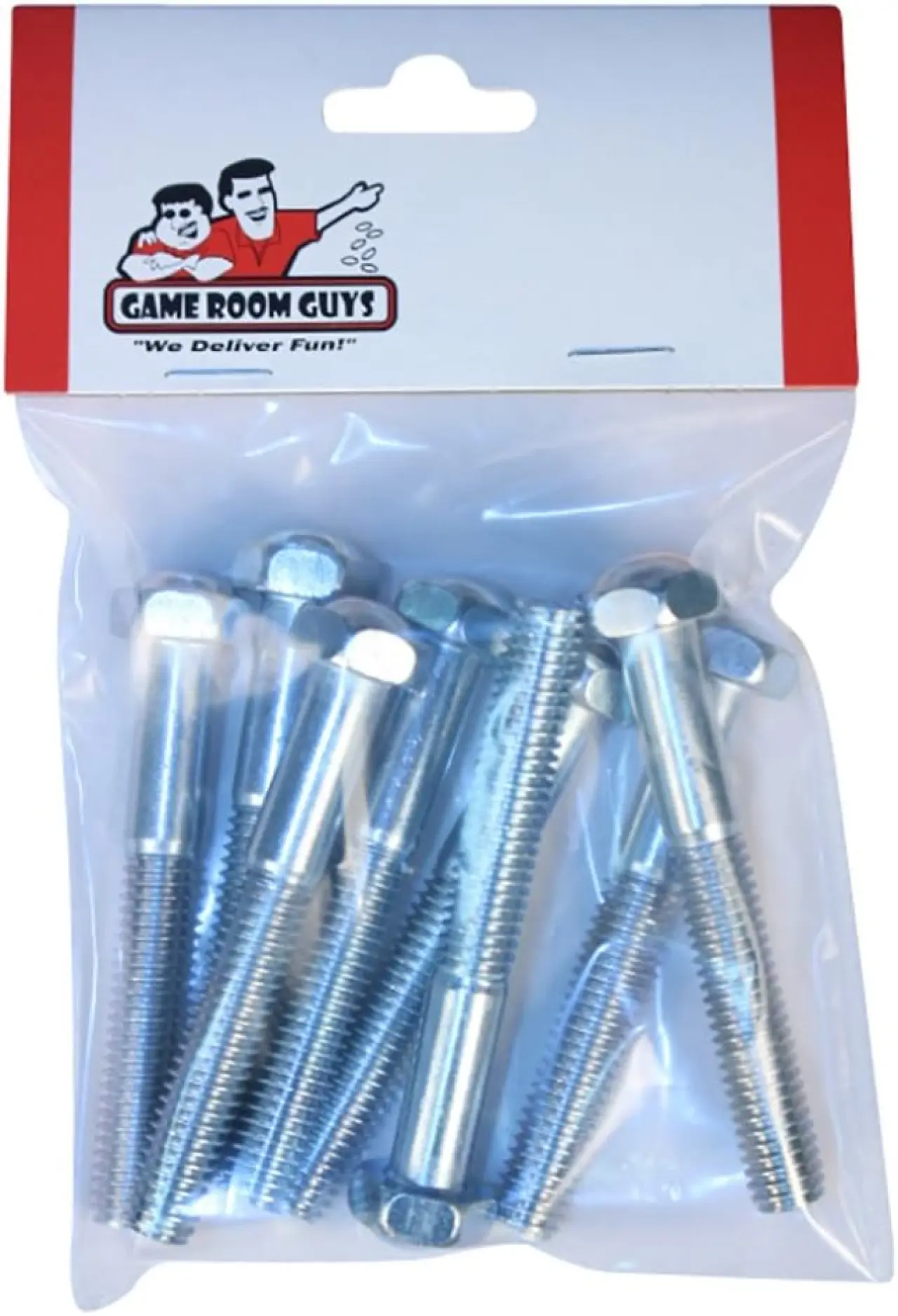 Game Room Guys Extended Chrome Pinball Leg Bolt- 2-3/4" -Set of 8