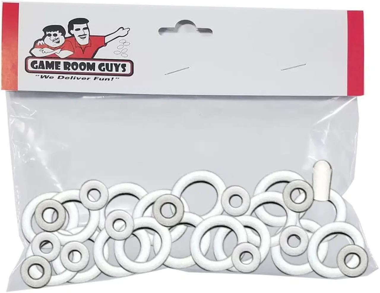 Game Room Guys Genco Captain Kidd Pinball Machine Replacement Repair Rubber Ring Kit White