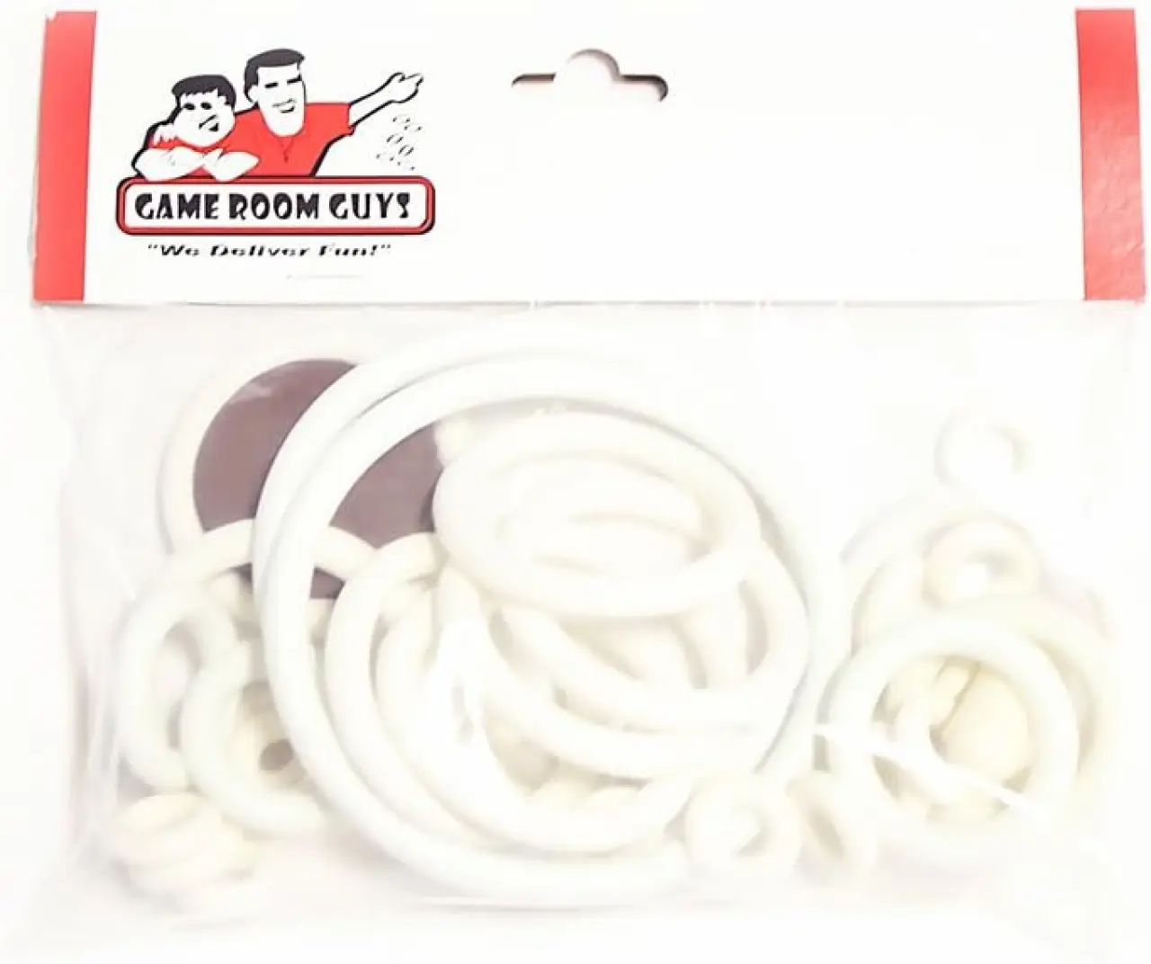 Game Room Guys Gottlieb Domino Pinball White Rubber Ring Kit