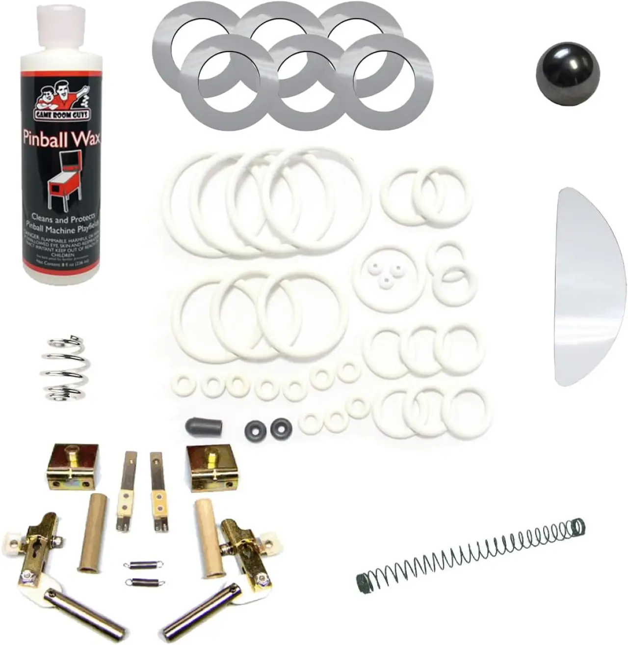 Game Room Guys White Premium Pinball Maintenance Kit Compatible with Whoa Nellie! Pinball Machine 2014 Stern