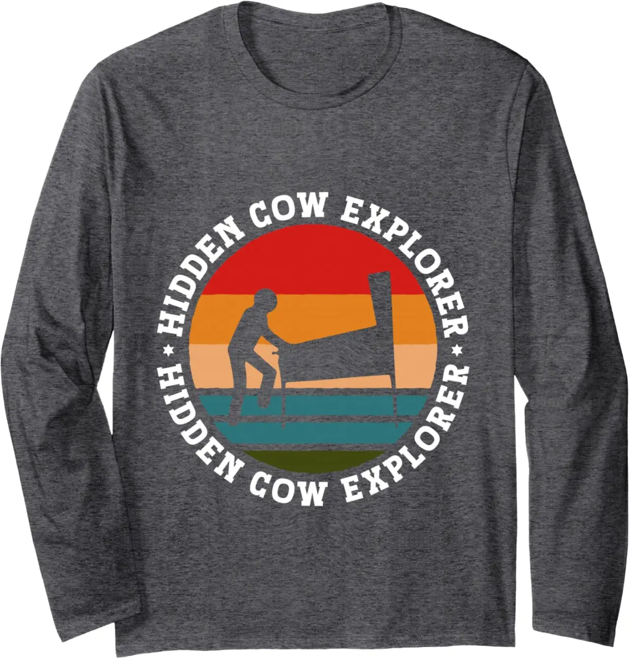 Hidden Cow Explorer - Pinball Long Sleeve T-Shirt