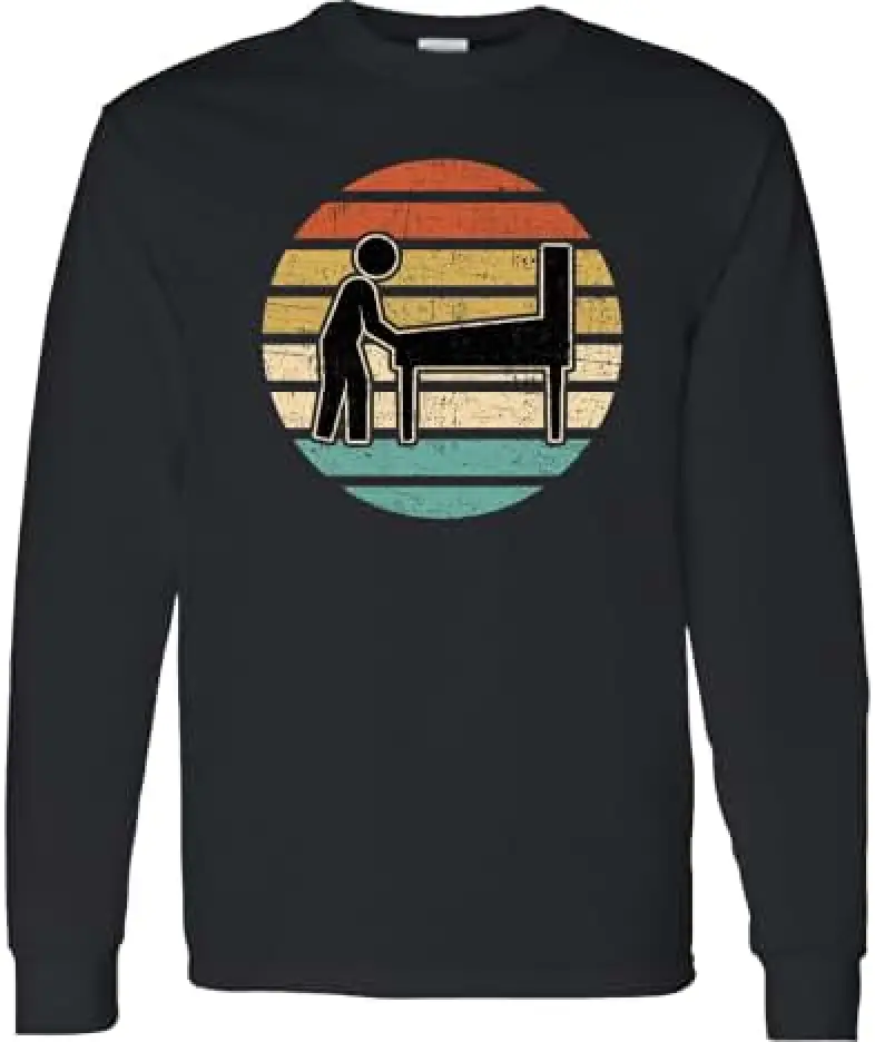 inktastic Pinball Retro Arcade Game Adult Long Sleeve T-Shirt