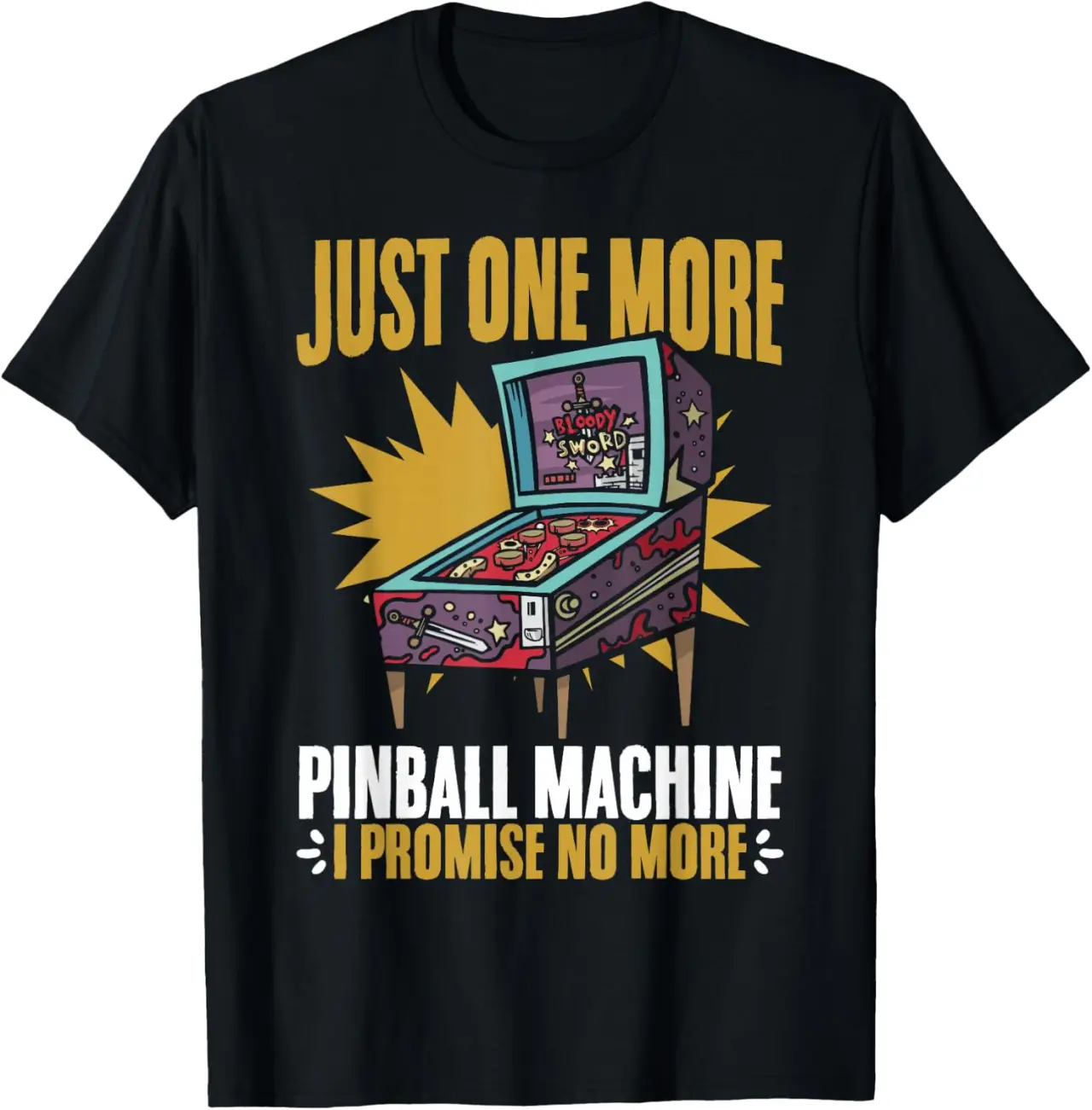 Just 1 More Pinball Machine Pinball Collector Pinball Wizard T-Shirt