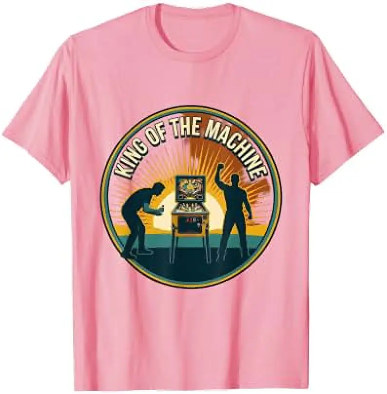 King Of The Machine Pinball Retro Design T-Shirt