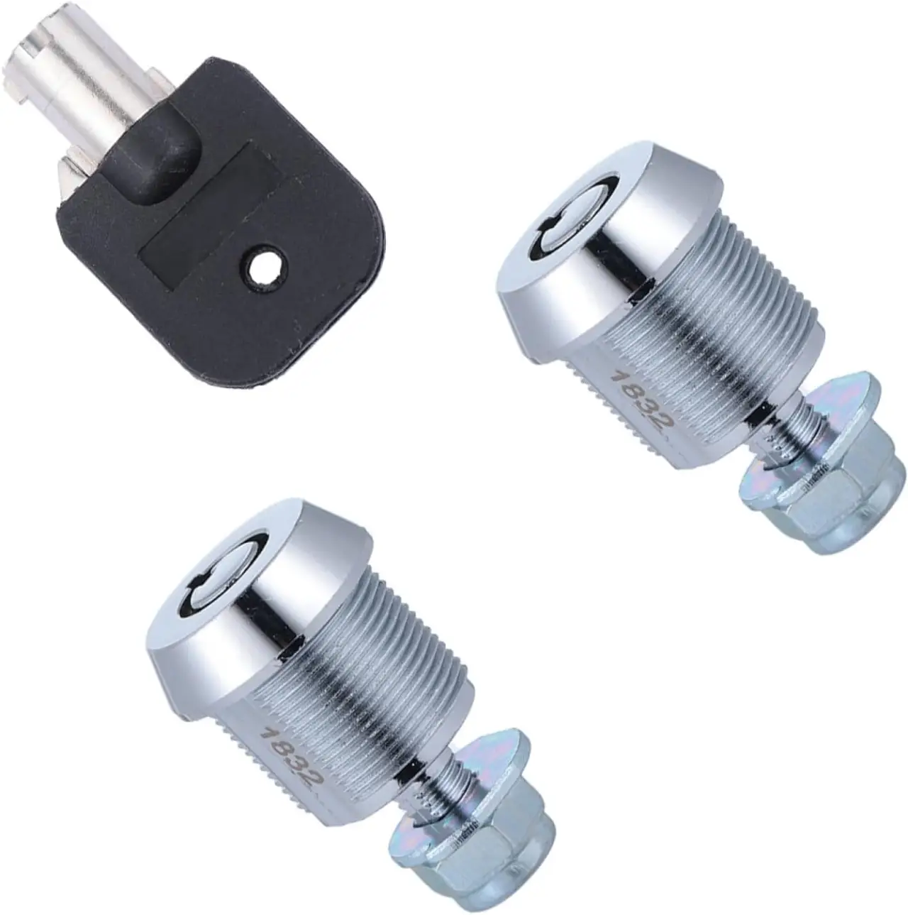 LALAFINA 2Pcs Tubular for Pinball Arcade Machines Game Console Lock with Same Key Functionality Easy Installation for Cabinets and Doors