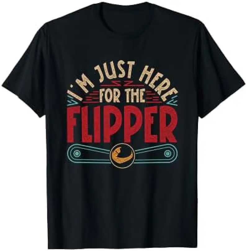 Mens Pinball I'm Just Here for The Flipper Performance T-Shirt