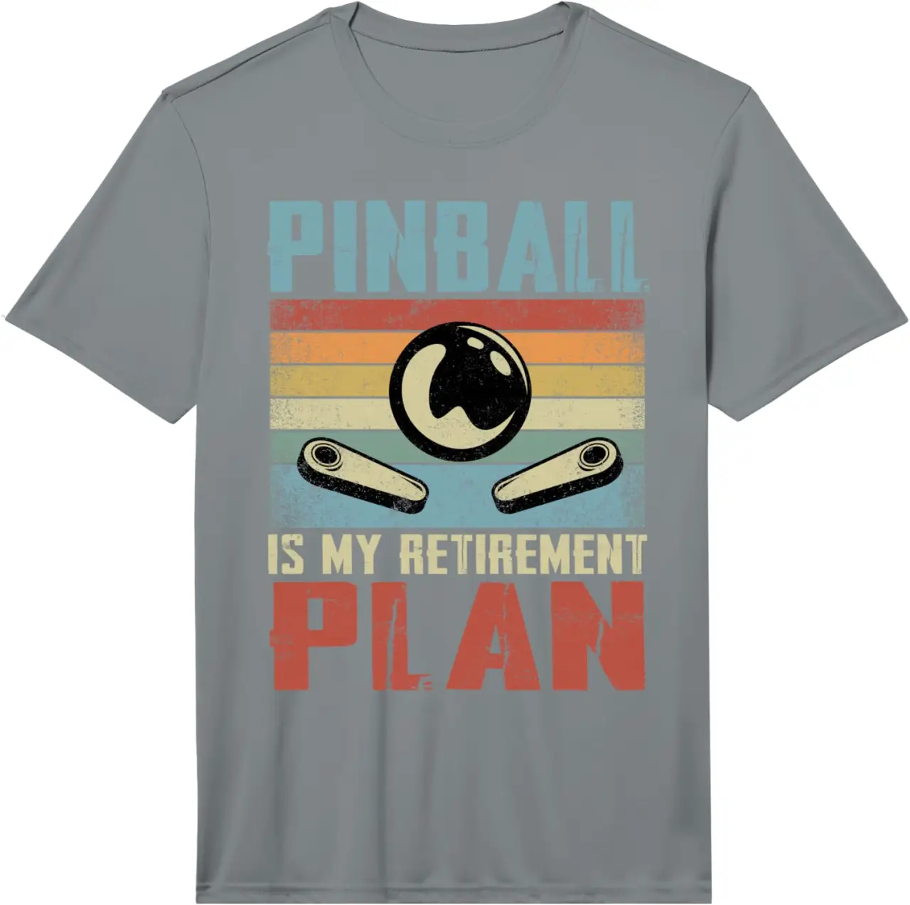 Mens Pinball is My Retirement Plan Retired Pinball Performance T-Shirt