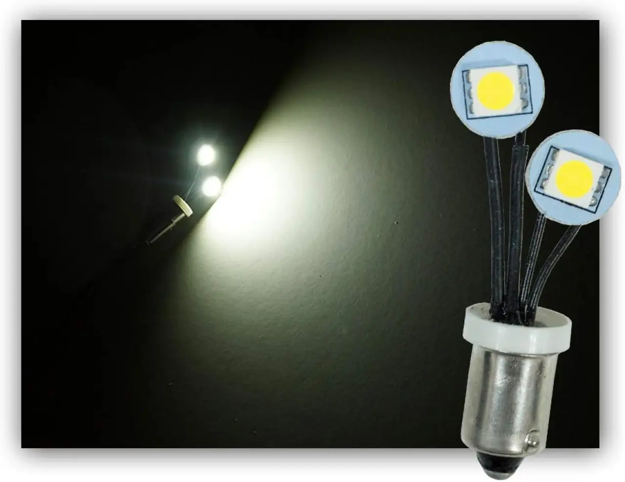 PA LED 10x Non Ghosting LED Arcade Pinball Machine Light Bulb #44 #47 Ba9s 6.3V 2SMD Fold Side View Lamp Flexible Wire (White)
