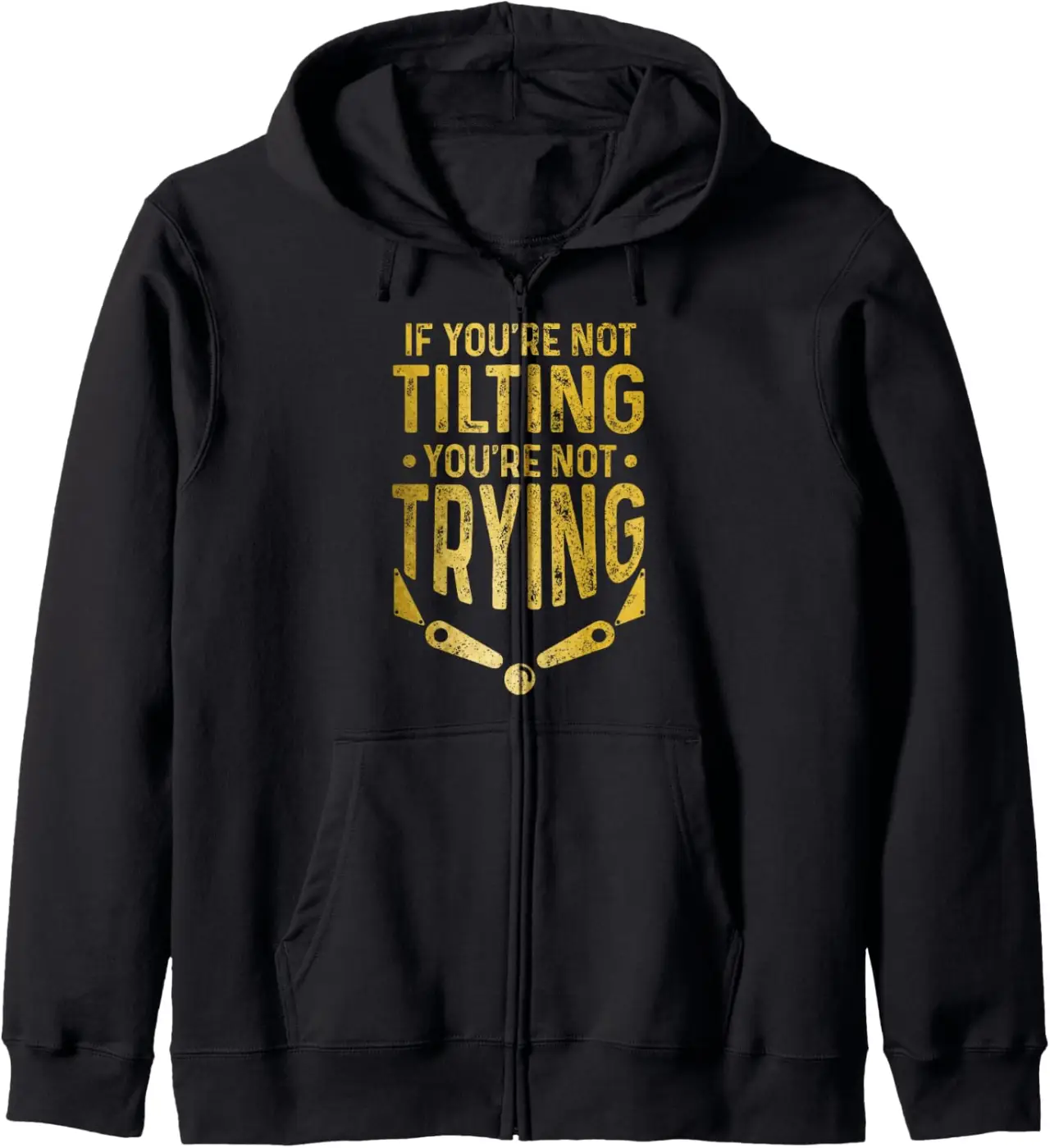 Pinball Arcade Game Retro Vintage Funny Pinball Zip Hoodie