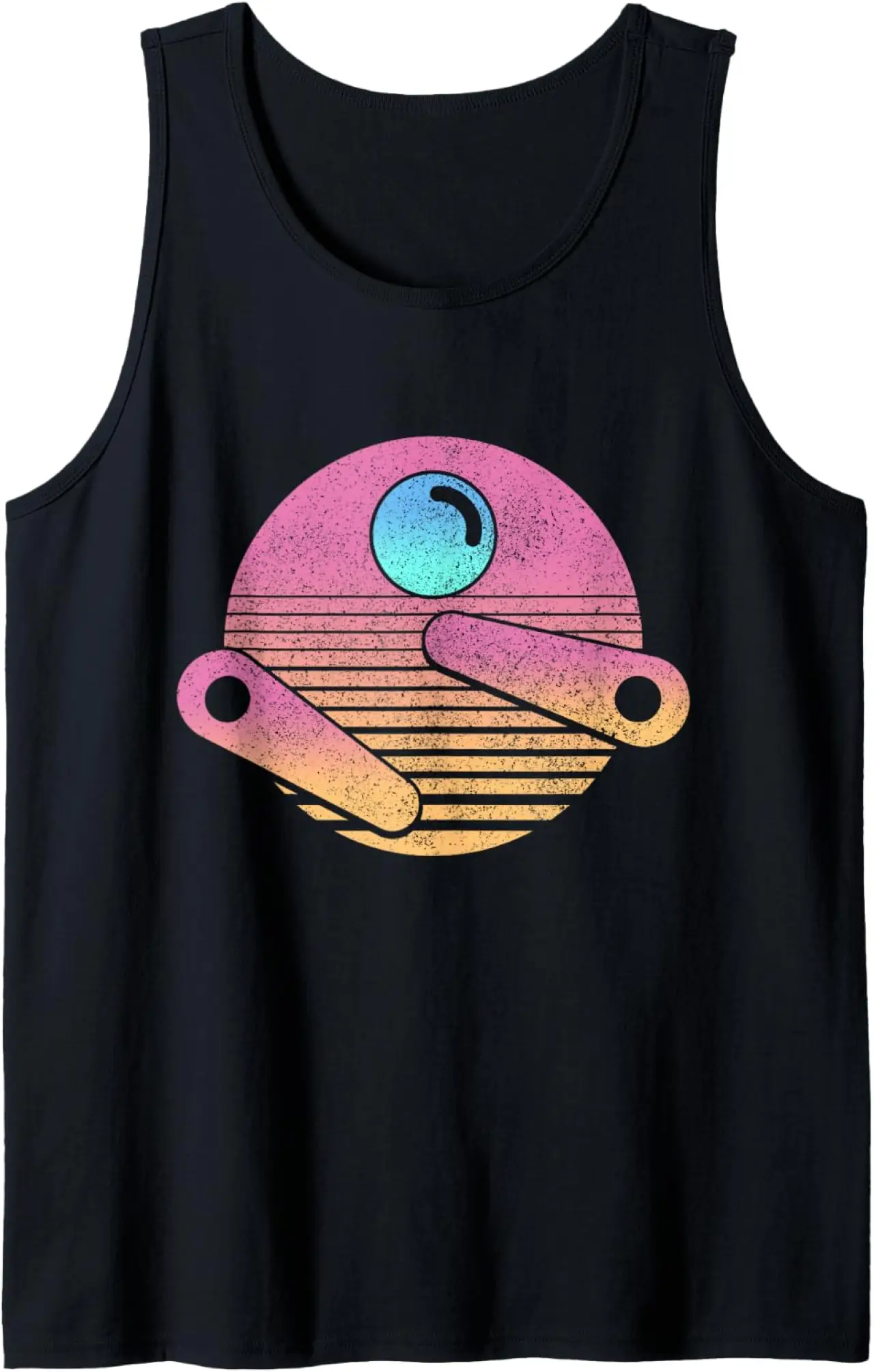 Pinball Arcade Game Retro Vintage Pinball Tank Top