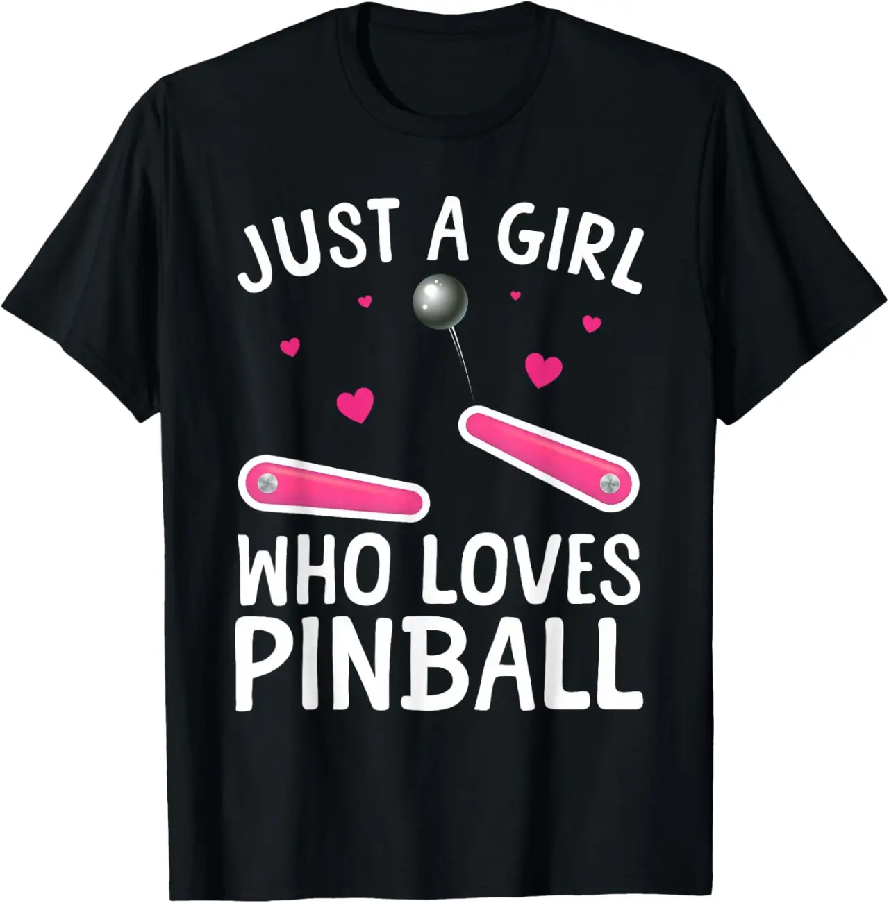Pinball Art for Girls Women Pinball Machine Pinball Lover T-Shirt