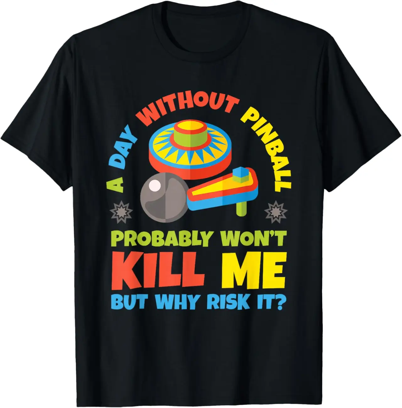 Pinball Funny Retro Vintage Arcade Game Machine Lover Gift T-Shirt