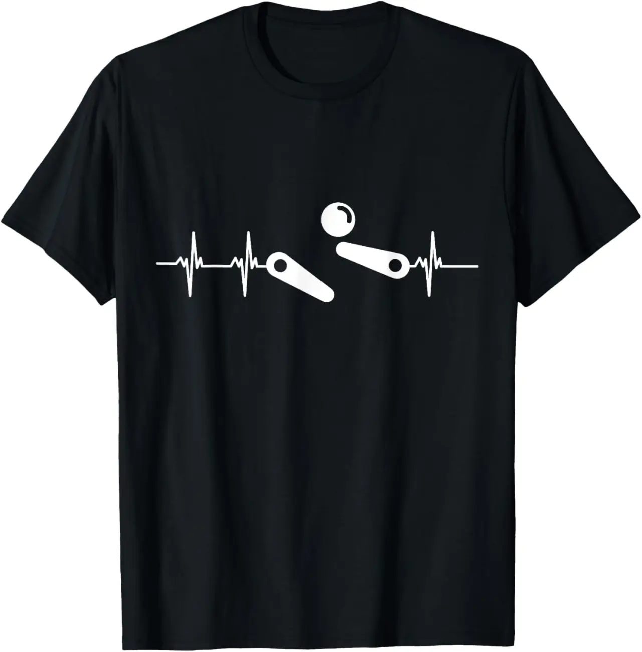 Pinball Heartbeat Arcade Game Retro Vintage Pinball T-Shirt