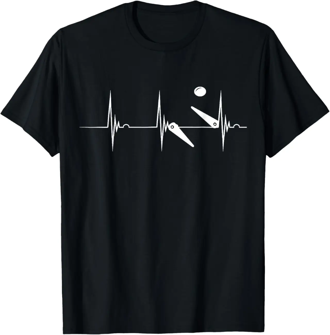 Pinball Heartbeat Flipper EKG Pulse Line Flipping Ball Shirt T-Shirt