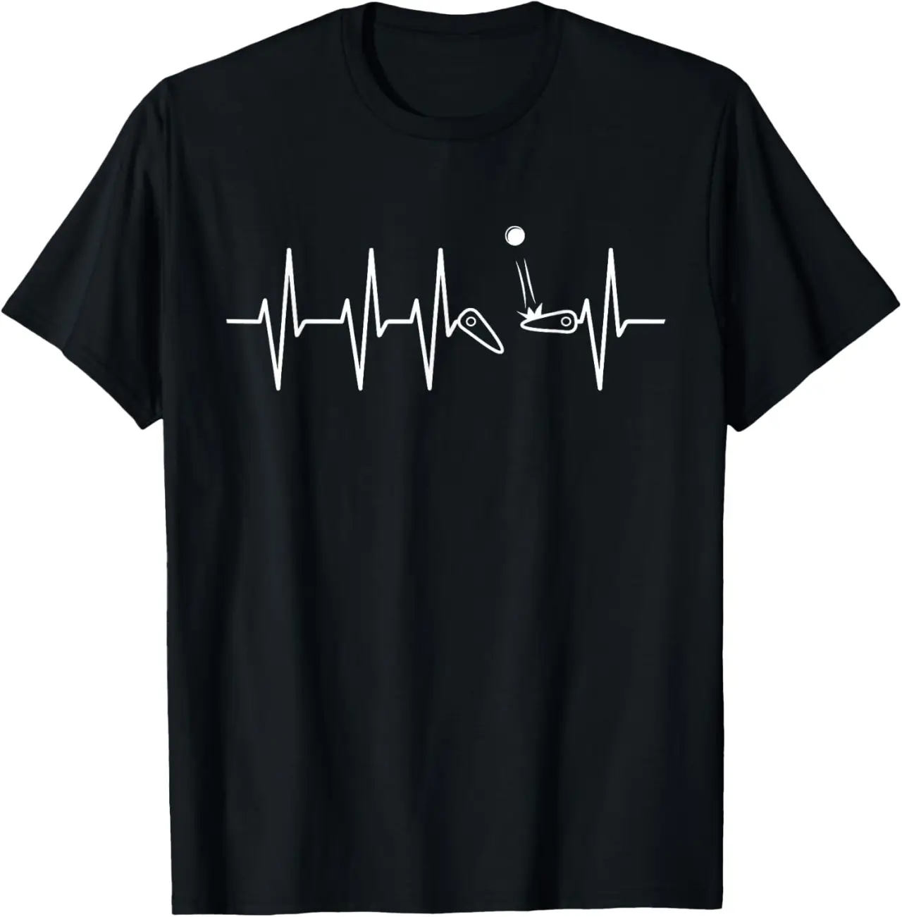 Pinball Heartbeat Wizard Arcade Machine Gamer Picture Graphi T-Shirt