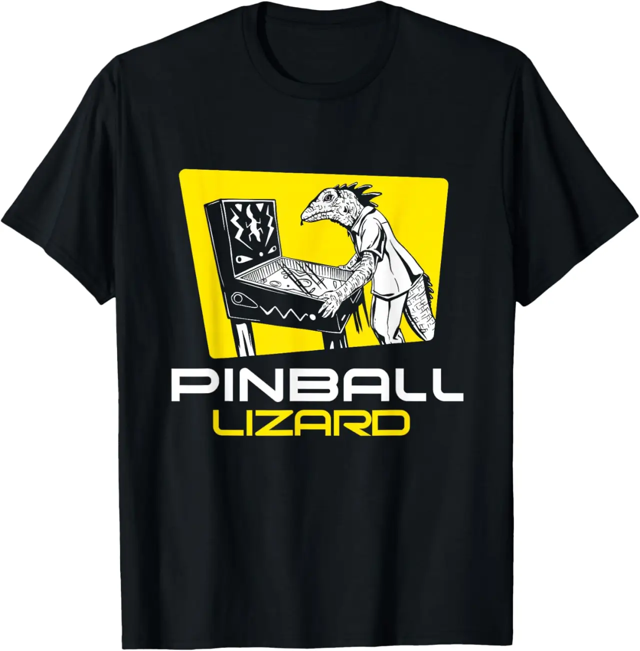 Pinball Lizard - Retro Vintage Multiball Pinball Arcade Game T-Shirt