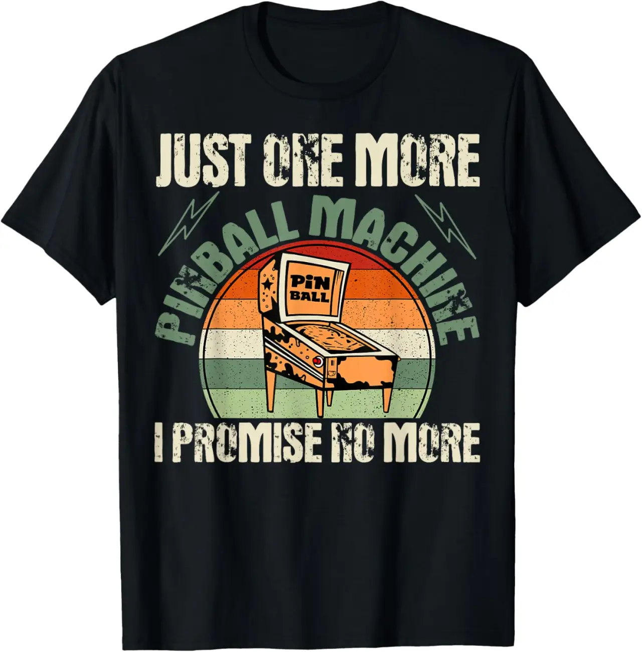 Pinball Machine Gamer Retro Vintage Pintable Player Arcade T-Shirt