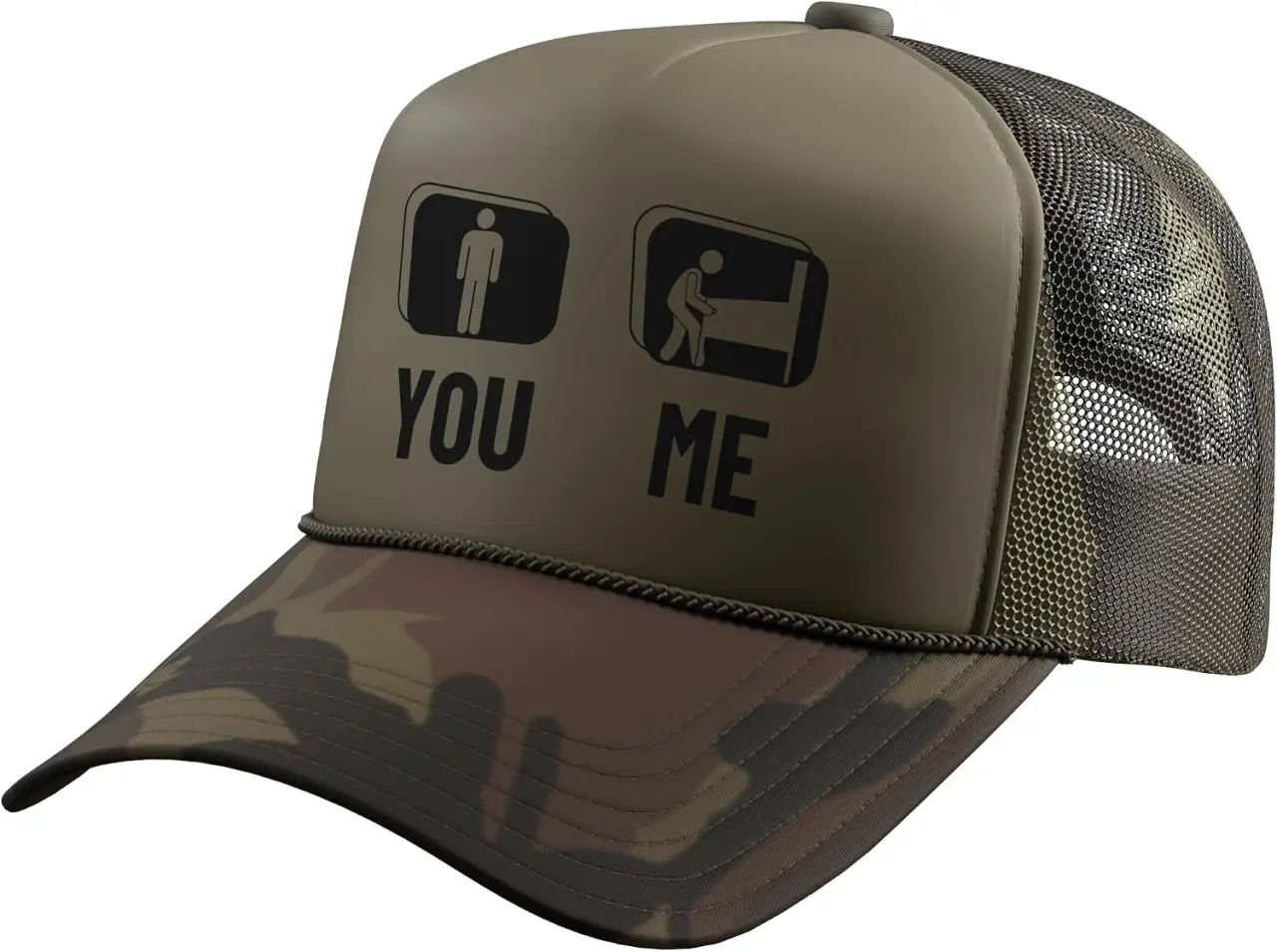 Pinball Machine Proud Funny Men Pinball Trucker Hat with Adjustable Mesh Back